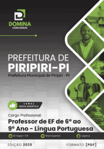 Apostila para Professores de Língua Portuguesa – Piripiri, PI 2025: Conteúdos e Metodologias
