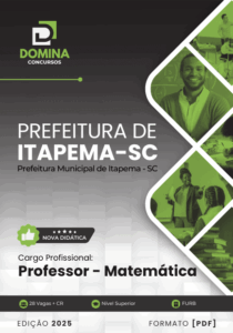 Transforme sua carreira: Apostila do Professor de Matemática Itapema SC 2025!
