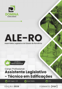 Apostila Assistente Legislativo: Curso Técnico em Edificações ALE-RO 2026