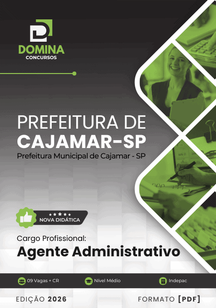 Apostila Completa para Agente Administrativo – Cajamar SP 2026: Prepare-se para o Sucesso