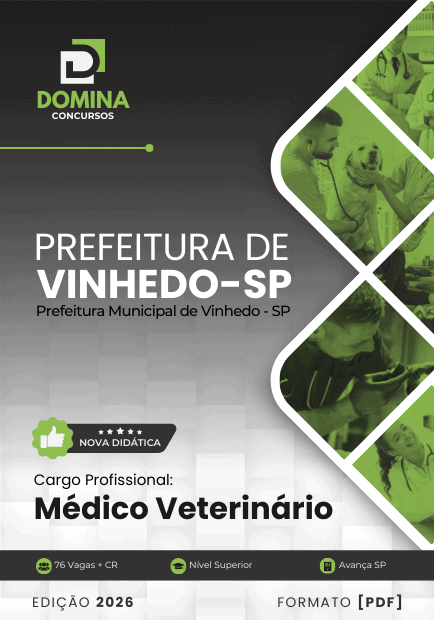 Apostila Médico Veterinário Vinhedo SP 2026: Conteúdo Atualizado e Abrangente