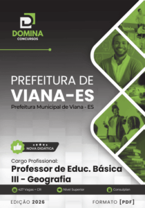 Apostila Professores III de Geografia – Viana ES 2026: Conteúdos e Diretrizes