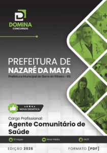 Apostila Profissional para Agente Comunitário de Saúde – Nazaré da Mata PE 2026