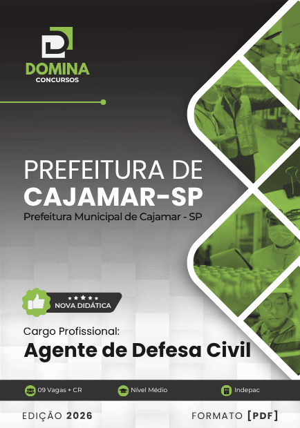 Apostila Profissional para Agente de Defesa Civil – Cajamar SP 2026