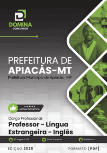 Apostila para Professores de Língua Estrangeira: Inglês em Apiacás – MT 2025
