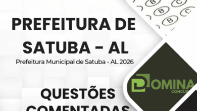 Domine o Edital: 150 Questões Comentadas para a Prefeitura de Satuba-AL 2026!