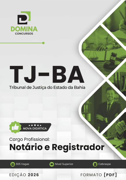 Apostila Notário e Registrador TJ BA 2026: Tudo que Você Precisa Saber!