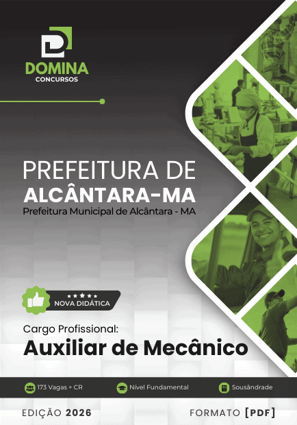 Apostila Profissional para Auxiliar de Mecânico – Alcântara MA 2026