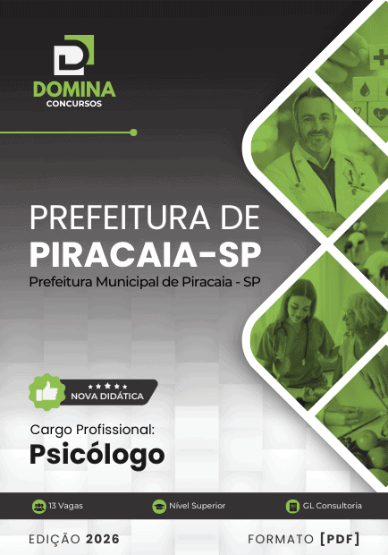 Apostila Profissional para Psicólogos: Piracaia-SP, Edição 2026