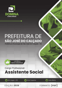 Apostila para Assistente Social: Guia Completo São José do Calçado-ES 2026