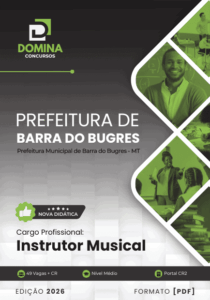Apostila para Instrutores Musicais em Barra do Bugres – MT, Edição 2026