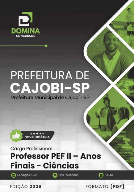 Apostila para Professores de Ciências – Cajobi SP 2026: Conteúdos e Metodologias.