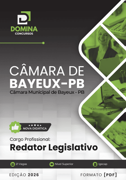 Apostila para Redator Legislativo da Câmara de Bayeux – PB 2026: Guia Completo