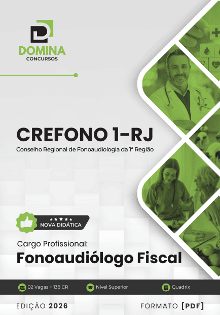 Domine a Apostila Fonoaudiólogo Fiscal CRFa 1ª RJ 2026 e Conquiste Sua Aprovação! Domine a Apostila Fonoaudiólogo Fiscal CRFa 1ª RJ 2026 e Conquiste Sua Aprovação!