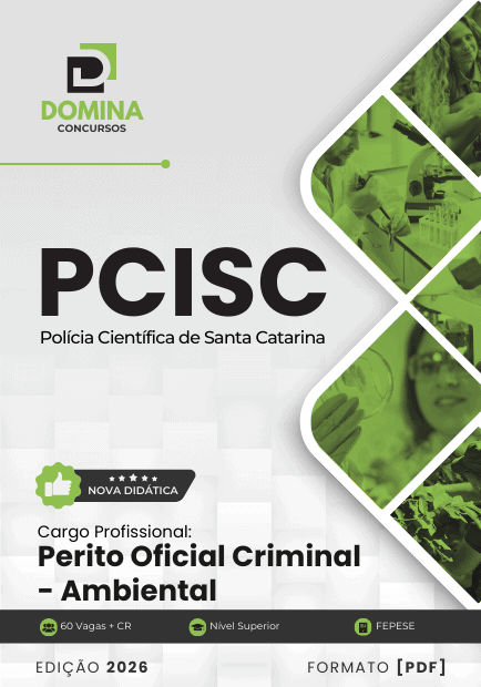 Domine a Apostila Perito Oficial Criminal Ambiental PCI SC 2026 e Transforme sua Carreira!