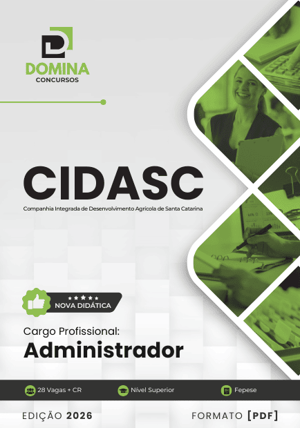 Domine a Gestão Pública: Apostila Administrador CIDASC 2026 para Seu Sucesso!