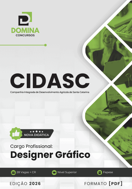Domine o Design: Apostila Designer Gráfico CIDASC 2026 para sua Carreira de Sucesso!