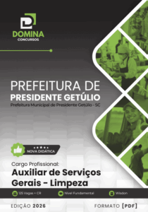 Transforme sua Carreira: Apostila de Serviços Gerais em Limpeza – Presidente Getúlio 2026!