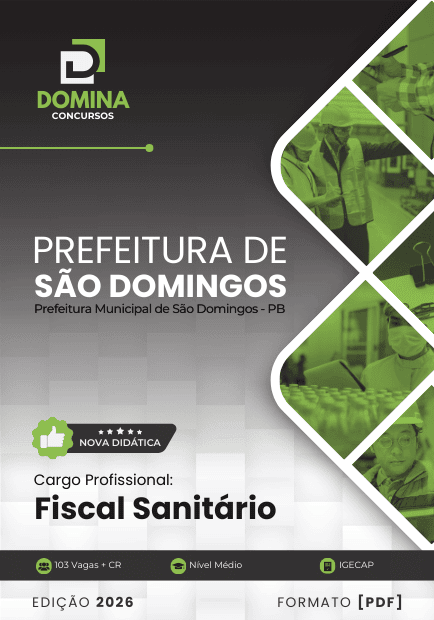 Apostila Fiscal Sanitário 2026: Guia Completo para São Domingos – PB Apostila Fiscal Sanitário 2026: Guia Completo para São Domingos – PB