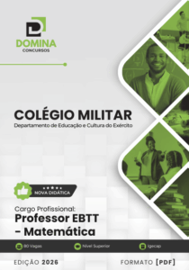 Apostila Professor de Matemática: Prepare-se para o Colégio Militar 2026!