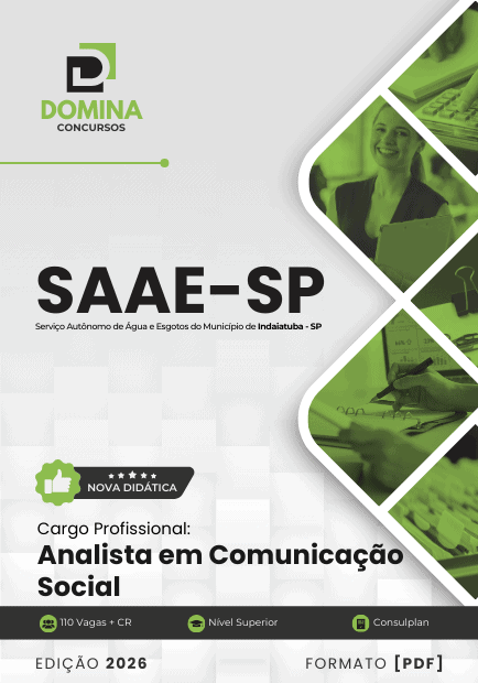 Apostila Profissional para Analista em Comunicação Social – SAAE Indaiatuba SP 2026