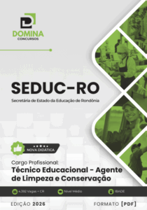 Apostila Técnica para Agentes de Limpeza – SEDUC RO 2026: Guia Completo e Atualizado