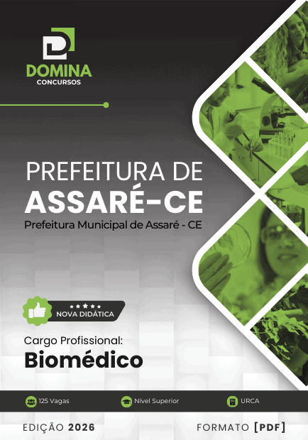 Apostila para Biomédicos: Preparação e Atualizações – Assaré, CE 2026 Apostila para Biomédicos: Preparação e Atualizações – Assaré, CE 2026