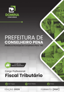 Descubra a Apostila Fiscal Tributário 2026: Insights de Conselheiro Pena, MG!