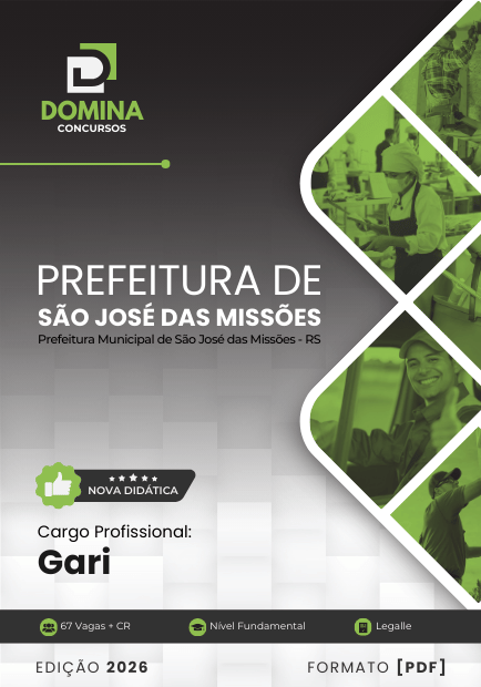 Apostila Gari 2026: Guia Completo para Candidatos de São José das Missões – RS Apostila Gari 2026: Guia Completo para Candidatos de São José das Missões – RS