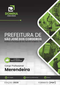 Apostila Merendeira 2026: Orientações para São José dos Cordeiros – PB