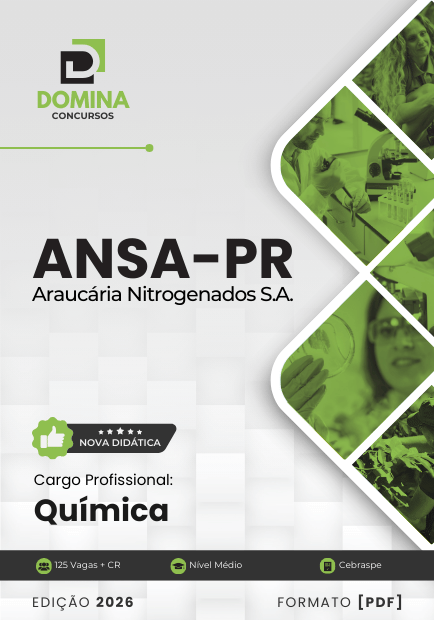Apostila Química ANSA PR 2026: Conteúdos Atualizados para sua Preparação