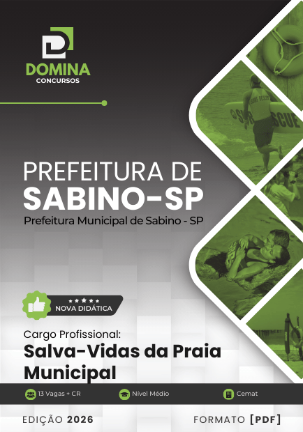 Apostila Salva Vidas 2026: Guia Profissional para Resgate e Emergências em Sabino-SP