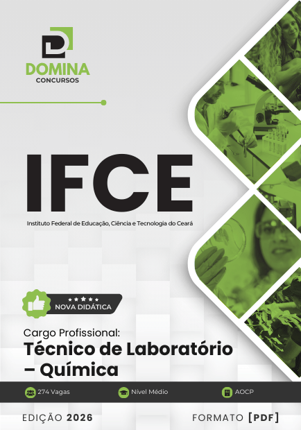 Apostila Técnica de Laboratório de Química – IFCE 2026: Guia Completo e Atualizado Apostila Técnica de Laboratório de Química – IFCE 2026: Guia Completo e Atualizado