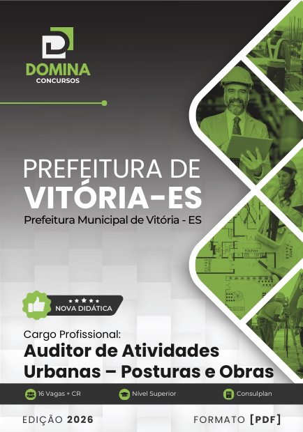 Apostila de Auditoria de Atividades Urbanas: Posturas e Obras em Vitória – ES 2026