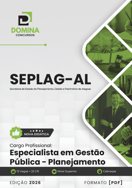 Apostila para Especialista em Gestão e Planejamento SEPLAG AL 2026