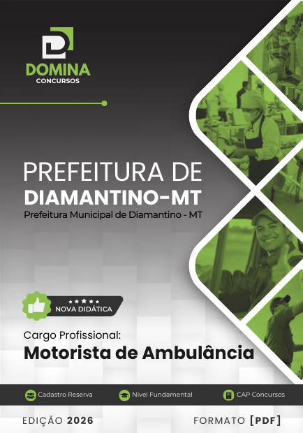 Apostila para Motorista de Ambulância – Diamantino, MT 2026: Conteúdo Completo Apostila para Motorista de Ambulância – Diamantino, MT 2026: Conteúdo Completo