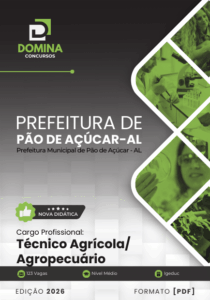 Apostila para Técnico Agrícola – Pão de Açúcar, AL, Edição 2026