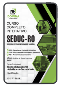 Curso Completo SEDUC-RO 2026: Formação Profissional em Secretariado (IBADE)