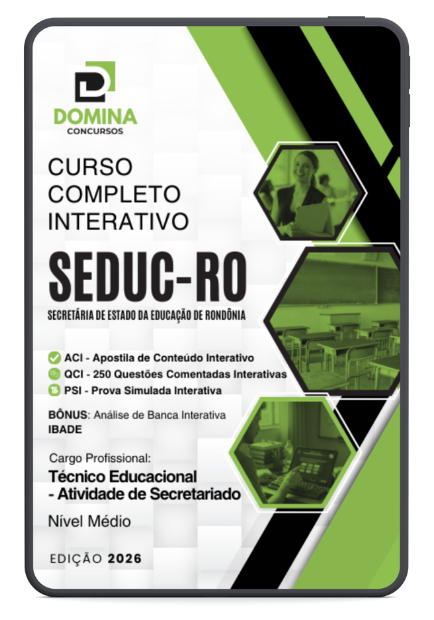 Curso Completo SEDUC-RO 2026: Formação Profissional em Secretariado (IBADE)