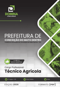 Descubra a Apostila Técnico Agrícola de Conceição do Mato Dentro – MG 2026!