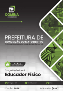 Descubra a Apostila do Educador Físico de Conceição do Mato Dentro MG 2026!