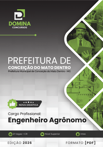 Descubra a Apostila do Engenheiro Agrônomo: Conceição do Mato Dentro MG 2026! Descubra a Apostila do Engenheiro Agrônomo: Conceição do Mato Dentro MG 2026!