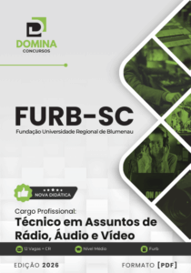 Domine a Técnica: Apostila de Rádio, Áudio e Vídeo FURB SC 2026 para Profissionais!