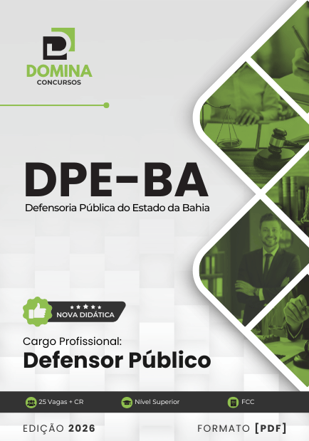 Prepare-se para a Carreira: Apostila Defensor Público DPE BA 2026 Te Espera! Prepare-se para a Carreira: Apostila Defensor Público DPE BA 2026 Te Espera!