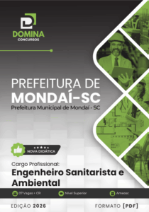 Transforme sua Carreira: Apostila Engenheiro Sanitarista e Ambiental 2026 – Mondaí SC!