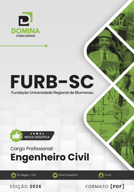 Transforme sua carreira: Apostila Engenheiro Civil FURB SC 2026, seu futuro começa aqui!