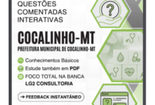 500 Questões Comentadas para Nível Médio – Cocalinho MT 2026 | LG2 Consultoria 500 Questões Comentadas para Nível Médio – Cocalinho MT 2026 | LG2 Consultoria