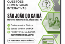 525 Questões Comentadas – São João do Caiuá PR 2026 Nível Superior Unicampo 525 Questões Comentadas – São João do Caiuá PR 2026 Nível Superior Unicampo