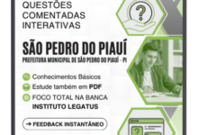 525 Questões Comentadas – São Pedro do Piauí 2026 Nível Médio Instituto Legatus 525 Questões Comentadas – São Pedro do Piauí 2026 Nível Médio Instituto Legatus