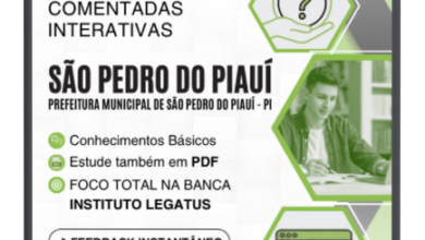 525 Questões Comentadas – São Pedro do Piauí 2026 Nível Médio Instituto Legatus 525 Questões Comentadas – São Pedro do Piauí 2026 Nível Médio Instituto Legatus